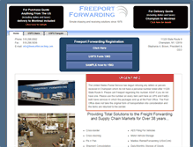 Tablet Screenshot of freeportforwarding.com